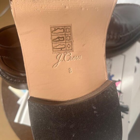 J. Crew Brown Leather Loafers - Picture 5 of 5
